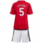 Günstige Fußballtrikots Manchester United Maguire 5 Kinder Heimtrikot 2023-24 Kurzarm